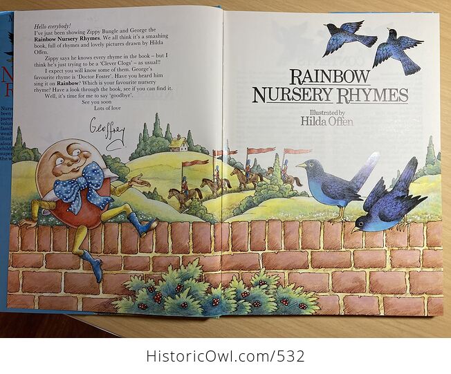 Mother Goose Nursery Rhymes Book Illustrated by Hilda Offen C1989 - #xmjQ9mZcIMw-6