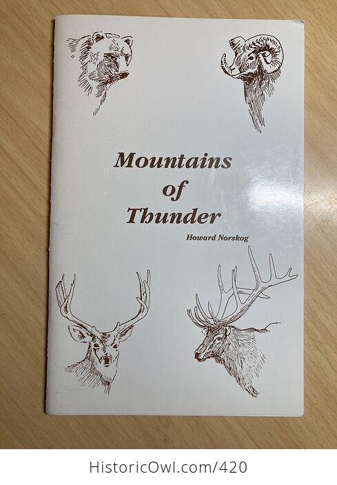 Mountains of Thunder Poetry Paperback Book by Howard Norskog C1989 - #6ZIcz5eTWis-1