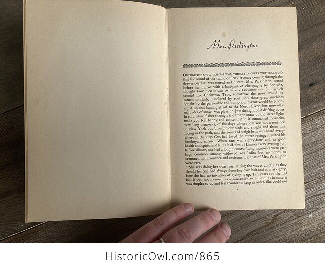Mrs Parkington Vintage Book by Louis Bromfield C1943 - #QlV6J4qTCto-7