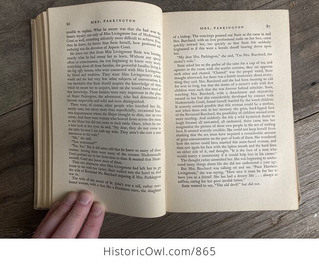 Mrs Parkington Vintage Book by Louis Bromfield C1943 - #QlV6J4qTCto-8