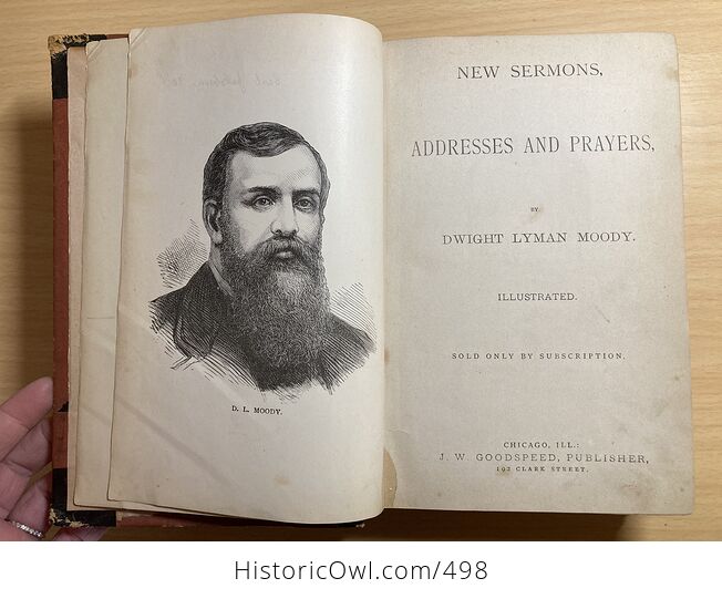 New Sermons Addresses and Prayers Antique Illustrated Book by Dwight Lyman Moody C1877 - #HKisrYR9cAc-5