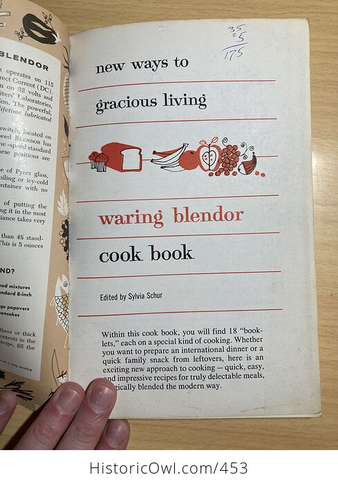 New Ways to Gracious Living Waring Blender Cook Book Paperback Edited by Sylvia Schur C1957 - #ckRxQidsrrY-4