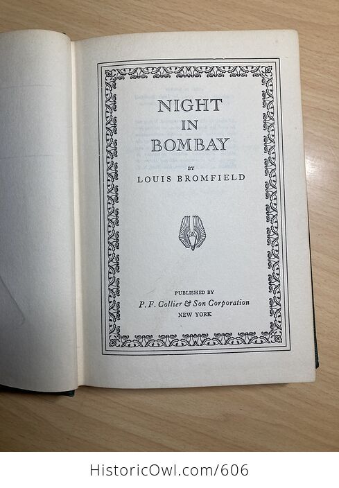 Night in Bombay by Louis Bromfield C1940 - #x7feY3AYAsA-4