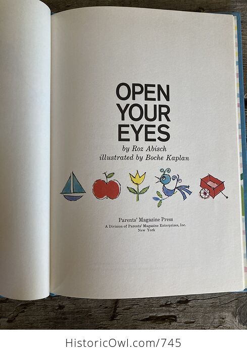 Open Your Eyes Illustrated Childrens Book by Roz Abisch C1964 - #Fd3Losaer9E-6