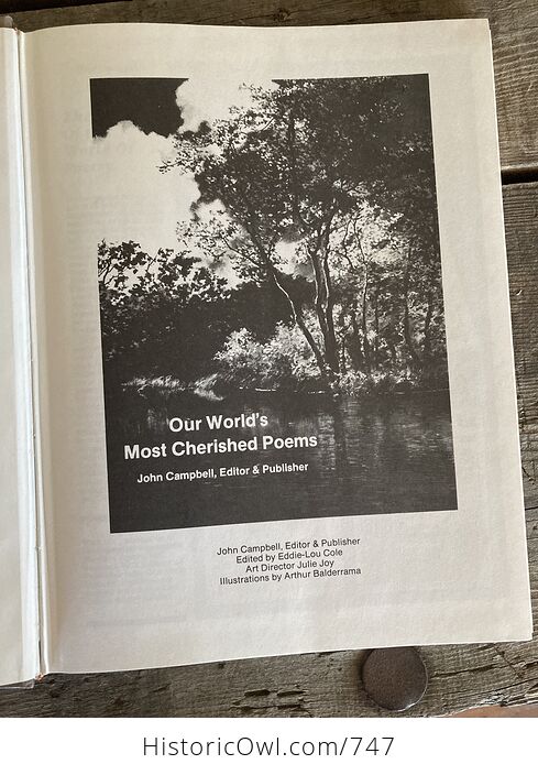 Our Worlds Most Cherished Poems Book Edited by John Campbell C1986 - #UpDpT29r288-3