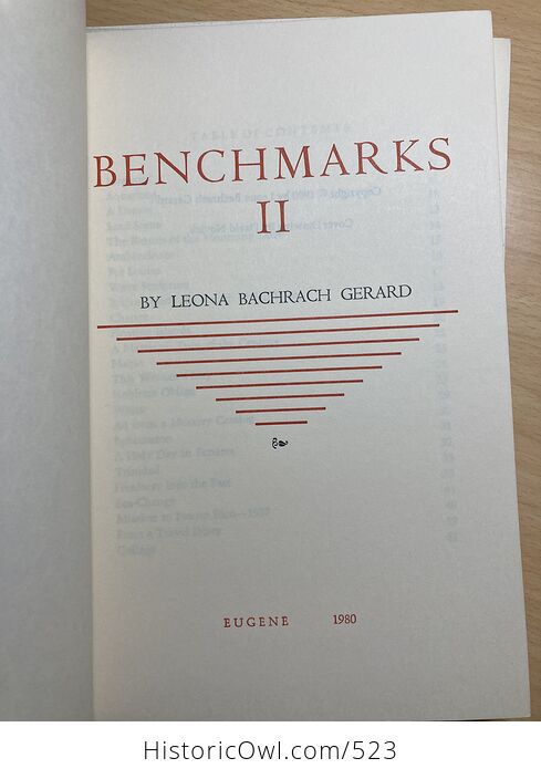 Partial Set of Benchmarks Ii Iii and Iv by Leona Bachrach Gerard - #VxcM8wAbQlc-4