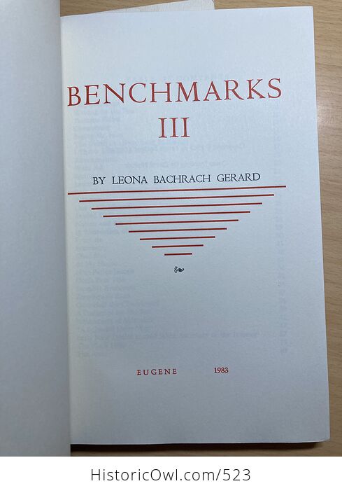 Partial Set of Benchmarks Ii Iii and Iv by Leona Bachrach Gerard - #VxcM8wAbQlc-6