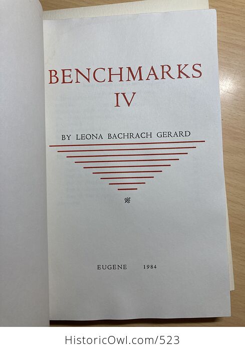 Partial Set of Benchmarks Ii Iii and Iv by Leona Bachrach Gerard - #VxcM8wAbQlc-8