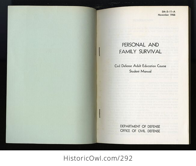 Personal and Family Survival Department of Defense Office of Civil Defense Illustrated Handbook - #JAx7NS8whQw-2