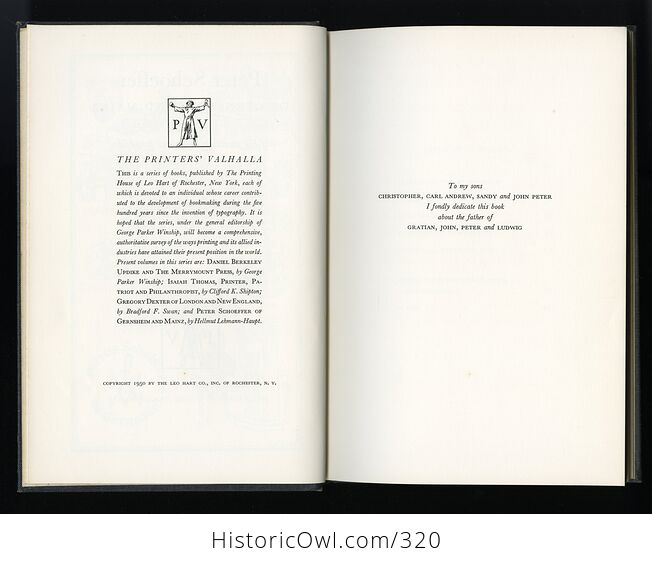 Peter Schoeffer of Gernsheim and Mainz Vintage Book by Hellmut Lehmann Haupt C1950 - #y5aoEyRkEyk-4