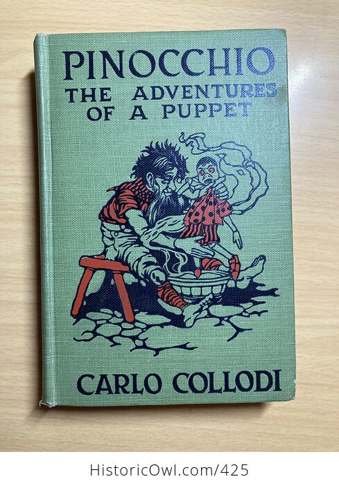 Pinocchio the Adventures of a Puppet Antique Book by Carlo Collodi a L Burt Company - #PAWkhZvbAnU-1