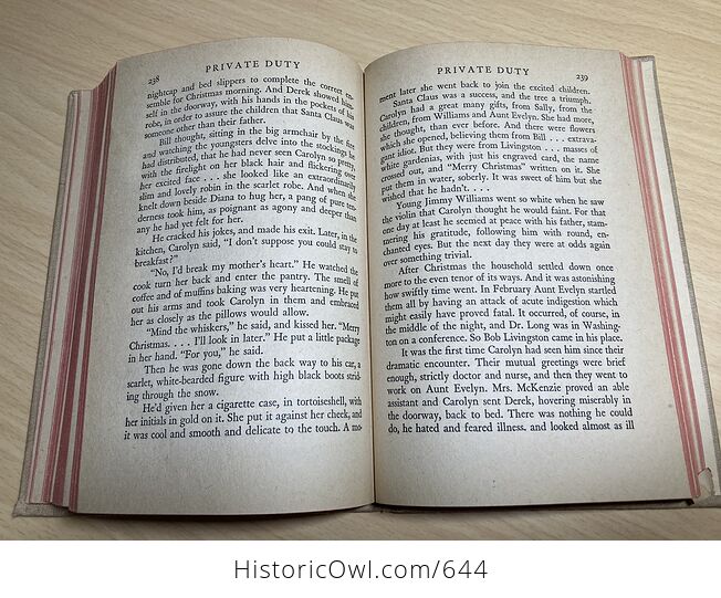 Private Duty Antique Book by Faith Baldwin C1936 - #QwLyfcKogDQ-8