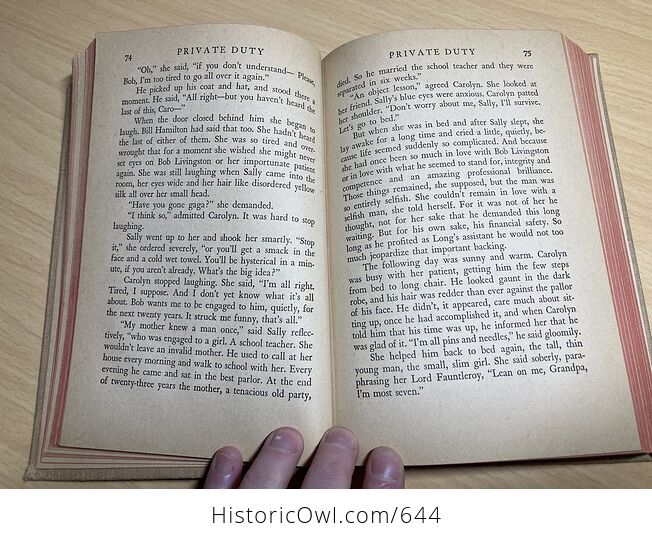 Private Duty Antique Book by Faith Baldwin C1936 - #QwLyfcKogDQ-7