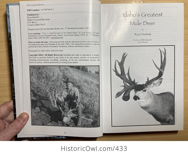 Rare Book Idahos Greatest Mule Deer by Ryan Hatfield First Edition C2004 - #yknncVwpsgc-4