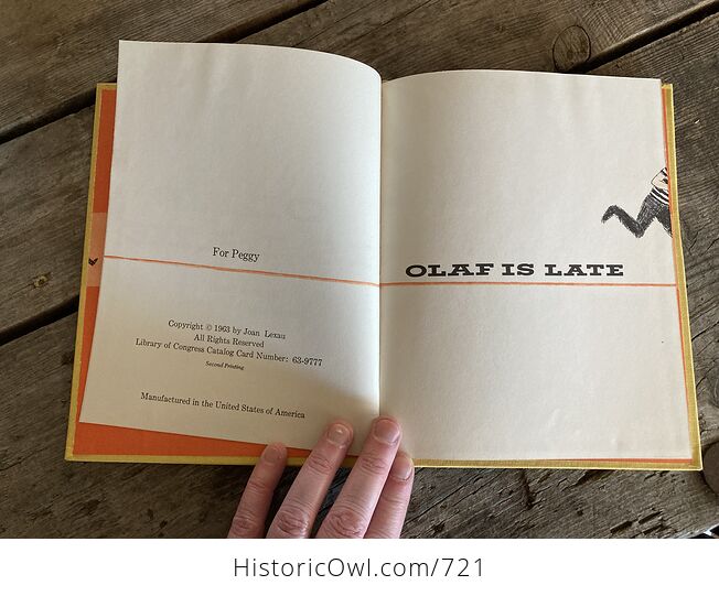 Rare Book Olaf Is Late by Joan Lexau C1963 - #5f6h2aV0K8A-6