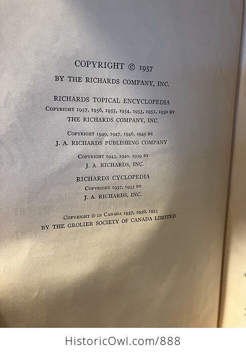 Richards Topical Encyclopedia Vintage Books Set - #QeVpIfkYBD4-8
