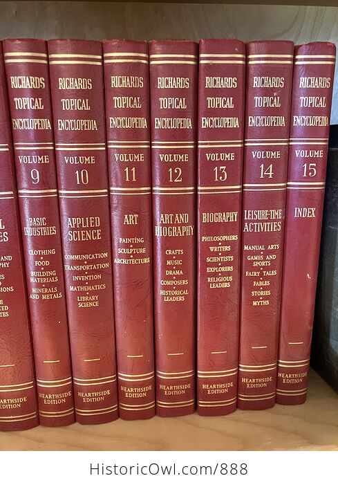 Richards Topical Encyclopedia Vintage Books Set - #QeVpIfkYBD4-4