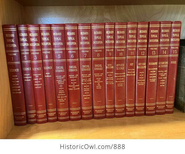 Richards Topical Encyclopedia Vintage Books Set - #QeVpIfkYBD4-1