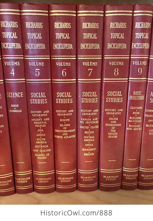 Richards Topical Encyclopedia Vintage Books Set - #QeVpIfkYBD4-3