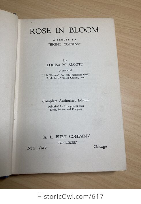 Rose in Bloom a Sequel to Eight Cousins Antique Book by Louisa M Alcott C1918 - #SRCm8UF15HM-16