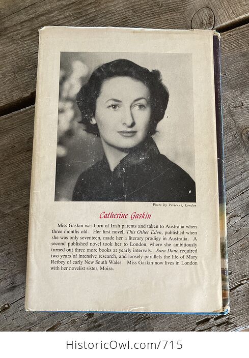 Sara Dane a Novel by Catherine Gaskin Vintage Book C1954 - #ZJbgjk493Rs-3