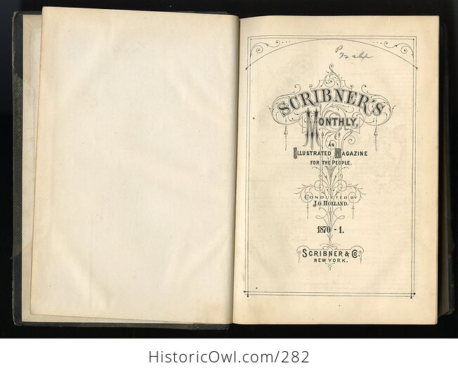 Scribners Monthly Vol I an Illustrated Magazine for the People 1870 1871 Antique Book - #yiQvEswvkjg-3