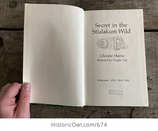 Secret in the Stlalakum Wild Book by Christie Harris C1972 - #w63ZwE9UyLI-8