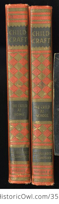 Set of Two Childcraft Antique Illustrated Books Vol 4 and 5 Copyright 1937 - #MhAuU8zahak-2