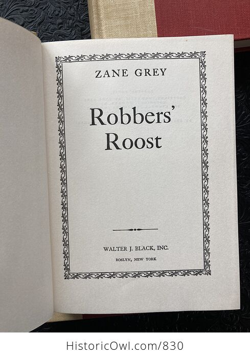 Seven Matching Book Set Zane Grey Books Robbers Roost the Thundering Herd and the Dude Ranger - #yqoOStyA0aE-9