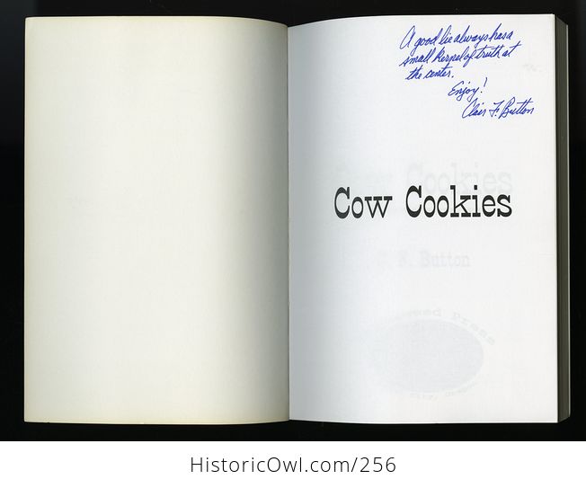 Signed Cow Cookies Book by Cf Button C2004 - #rjl14s2MgY4-3