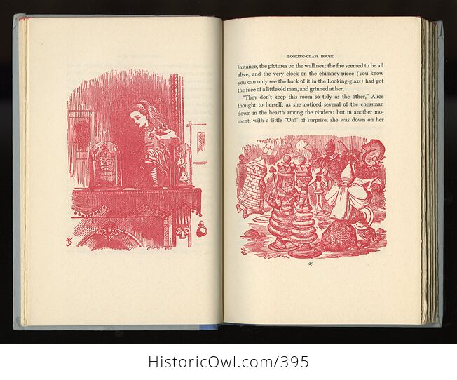 Sold No Longer Available Vintage Through the Looking Glass and What Alice Found There Illustrated Book by Lewis Carroll Junior Deluxe Editions 1950s - #4SrYwNGM1Fs-6