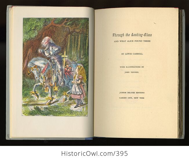 Sold No Longer Available Vintage Through the Looking Glass and What Alice Found There Illustrated Book by Lewis Carroll Junior Deluxe Editions 1950s - #4SrYwNGM1Fs-4