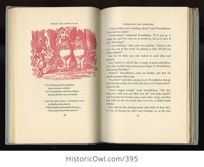 Sold No Longer Available Vintage Through the Looking Glass and What Alice Found There Illustrated Book by Lewis Carroll Junior Deluxe Editions 1950s - #4SrYwNGM1Fs-8