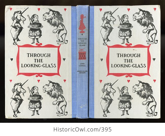 Sold No Longer Available Vintage Through the Looking Glass and What Alice Found There Illustrated Book by Lewis Carroll Junior Deluxe Editions 1950s - #4SrYwNGM1Fs-2