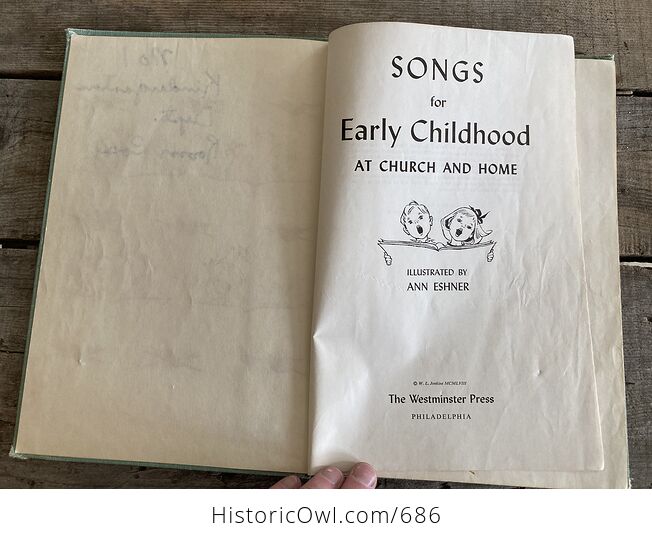 Songs for Early Childhood at Church and Home Vintage Book C1958 - #QNeO8BeFogA-11