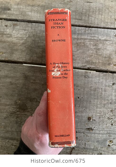 Stranger Than Fiction a Short History of the Jews from the Earliest Times to the Present Day Book by Lewis Browne C1960 - #4yG2431qnPs-18