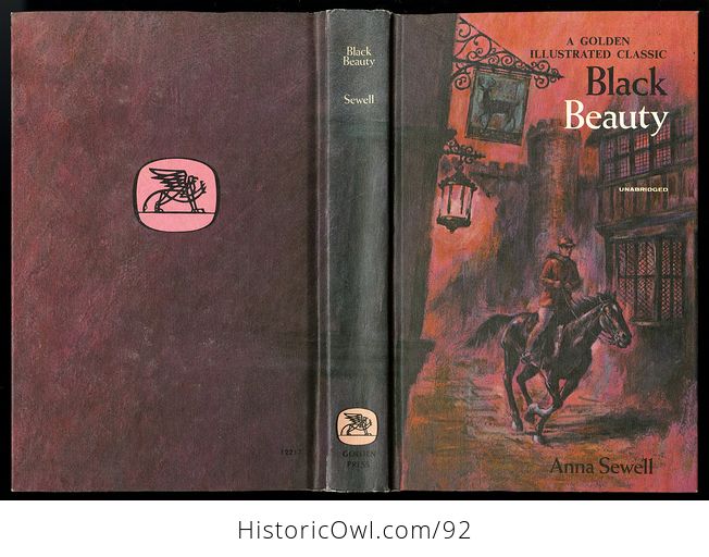 Stunning Vintage Book Black Beauty Unabridged by Anna Sewell Golden Press Edition Illustrated by William Steinel C1965 - #ylazipLu6g4-5