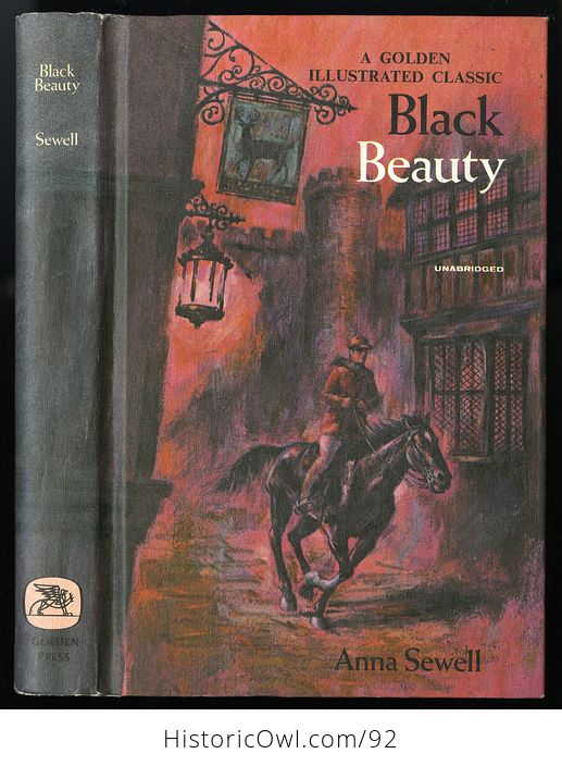Stunning Vintage Book Black Beauty Unabridged by Anna Sewell Golden Press Edition Illustrated by William Steinel C1965 - #ylazipLu6g4-1