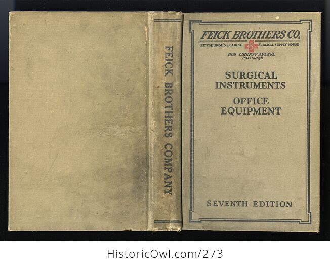 Surgical Instruments Office Equipment Seventh Edition Antique Illustrated Book by Feick Brothers Co C1924 - #R2wvQcNyo1w-2