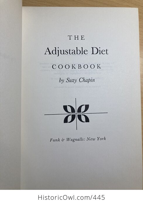 The Adjustable Diet Cookbook by Suzy Chapin C1967 - #ybKCzE59iOw-5