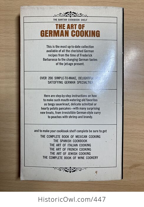 The Art of German Cooking Paperback Book by Betty Wason C1967 - #gyj8m143EV4-2