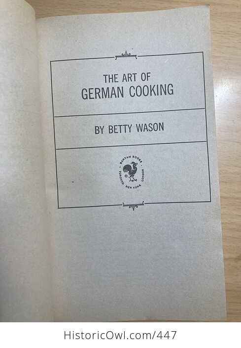 The Art of German Cooking Paperback Book by Betty Wason C1967 - #gyj8m143EV4-3