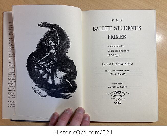 The Ballet Students Primer Book by Kay Ambrose C1974 - #3L2wxhxGeGY-6