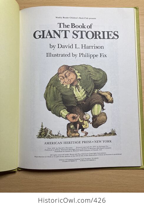 The Book of Giant Stories by David Harrison C1972 - #303j9TERC8Y-2