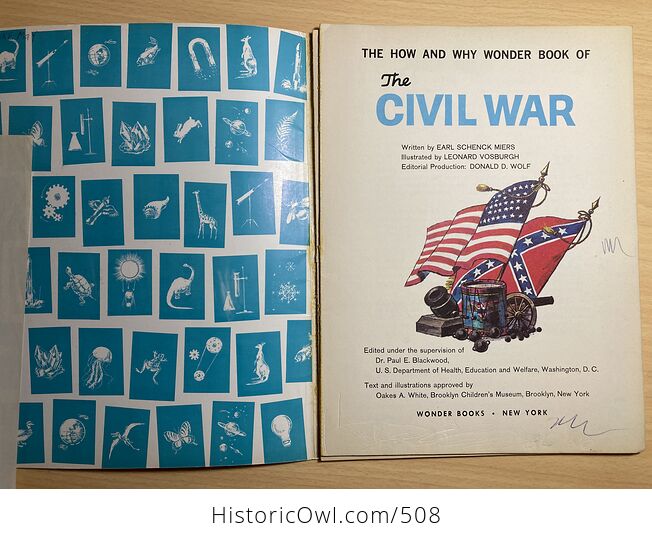 The Civil War the How and Why Wonder Book C1961 - #URQE0Mx6J2Q-4
