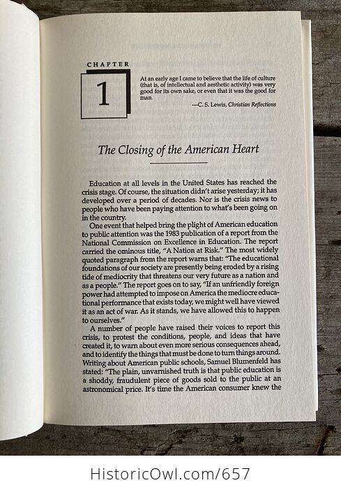 The Closing of the American Heart Whats Really Wrong with Americas Schools Book by Ronald Nash C1990 - #xLaABjcWzpQ-8