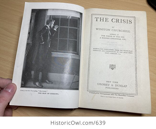 The Crisis Antique Book by Winston Churchill C1901 - #coVSj9wwzGM-4