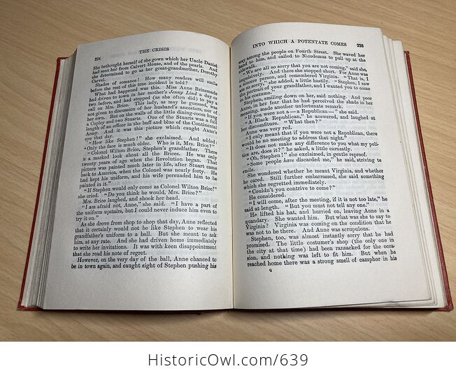 The Crisis Antique Book by Winston Churchill C1901 - #coVSj9wwzGM-9