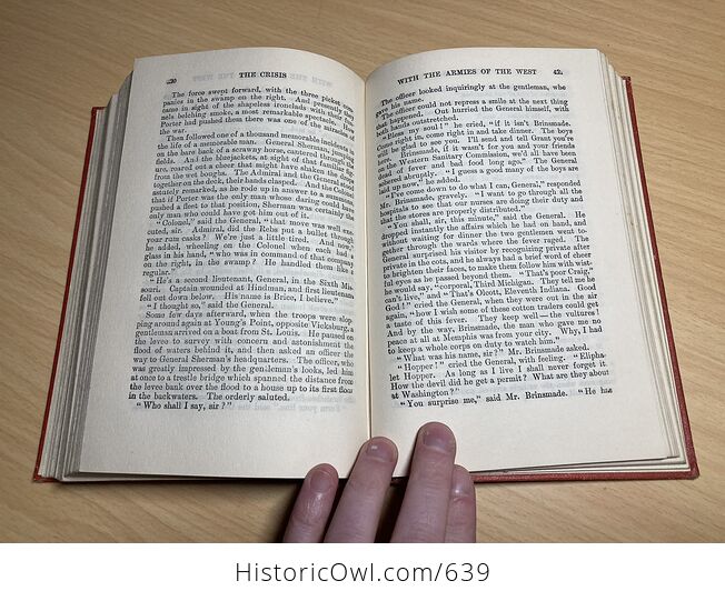 The Crisis Antique Book by Winston Churchill C1901 - #coVSj9wwzGM-10