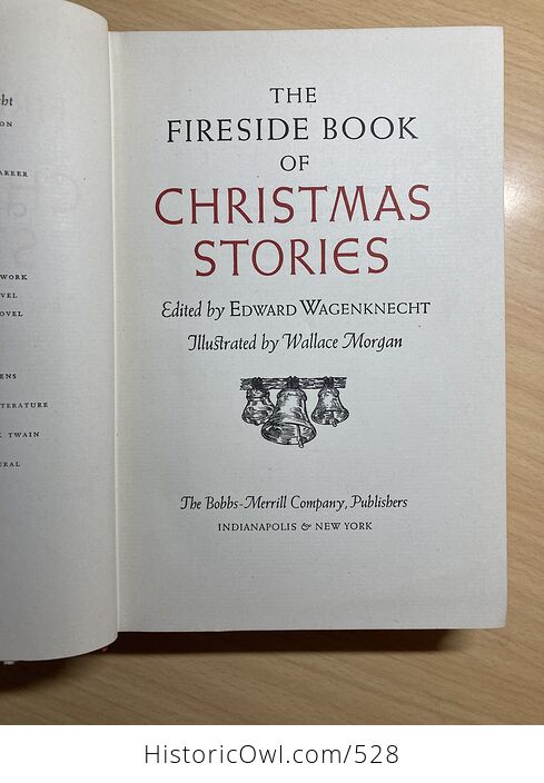 The Fireside Book of Christmas Stories Edited by Edward Wagenknecht Illustrated by Wallace Morgan C1945 - #gSnzMo5zZt0-4